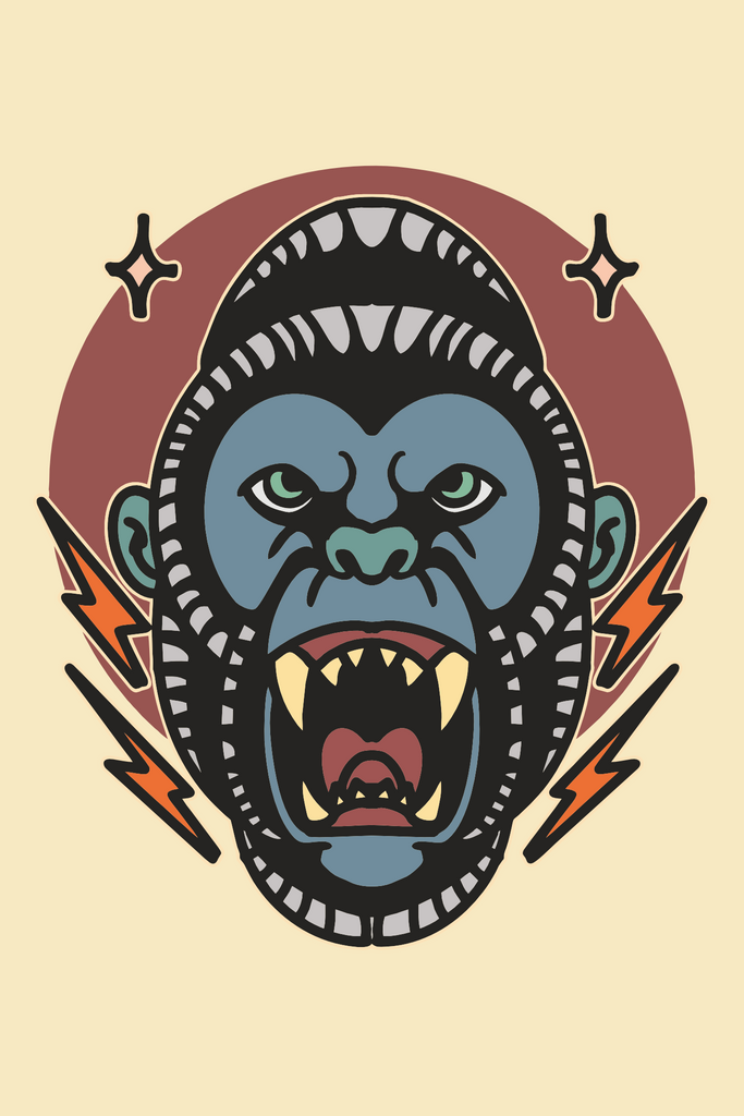Angry Gorilla T-Shirt Design