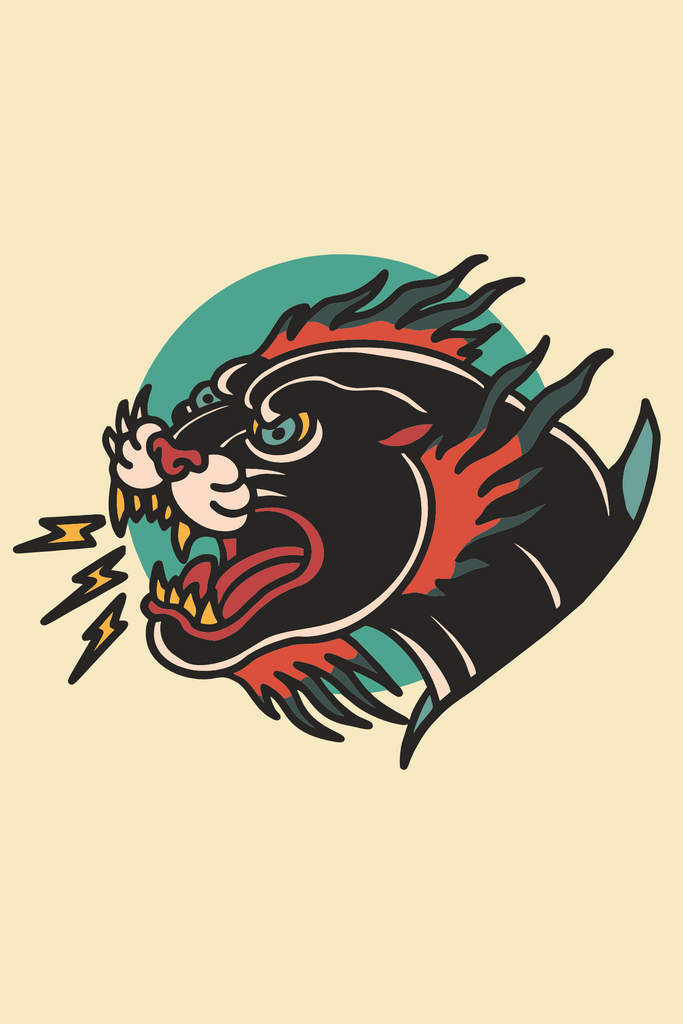 Angry Panther T-Shirt Design