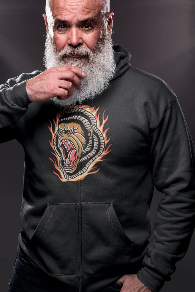 Flaming Gorilla Mockup