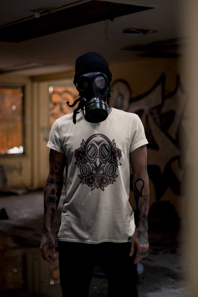 Gasmask Rose Mockup