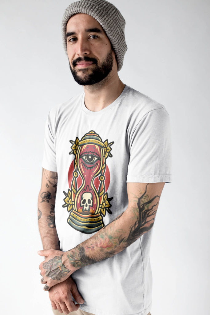 Hourglass Skull Mockup
