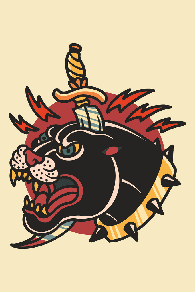 Pierced Panther T-Shirt Design