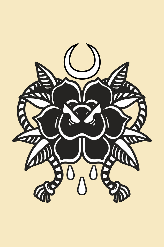 Rose Pendant T-Shirt Design